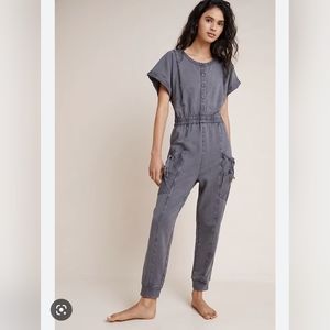 Anthropologie Estela jumpsuit size XS gray